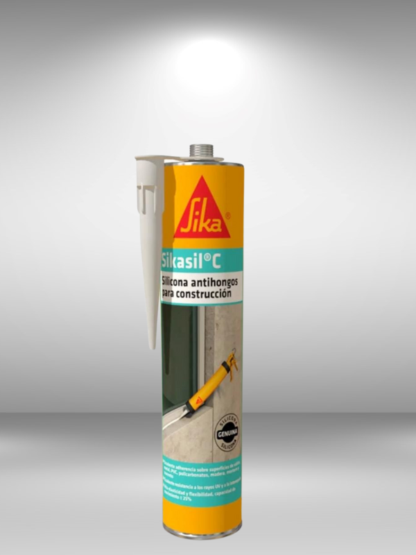 SikasilC Transparente, Blanca, Negro y Gris 280ml