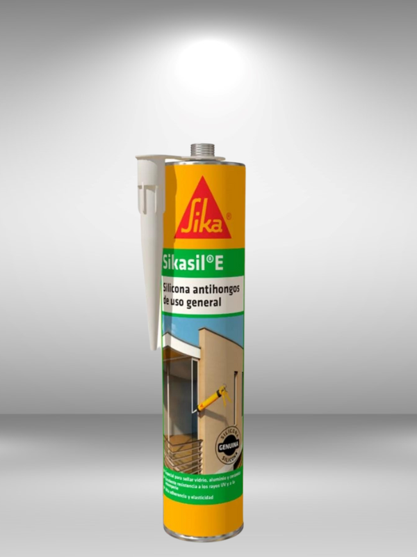 SikasilE Transparente, Blanca, Negro y Gris 280ml